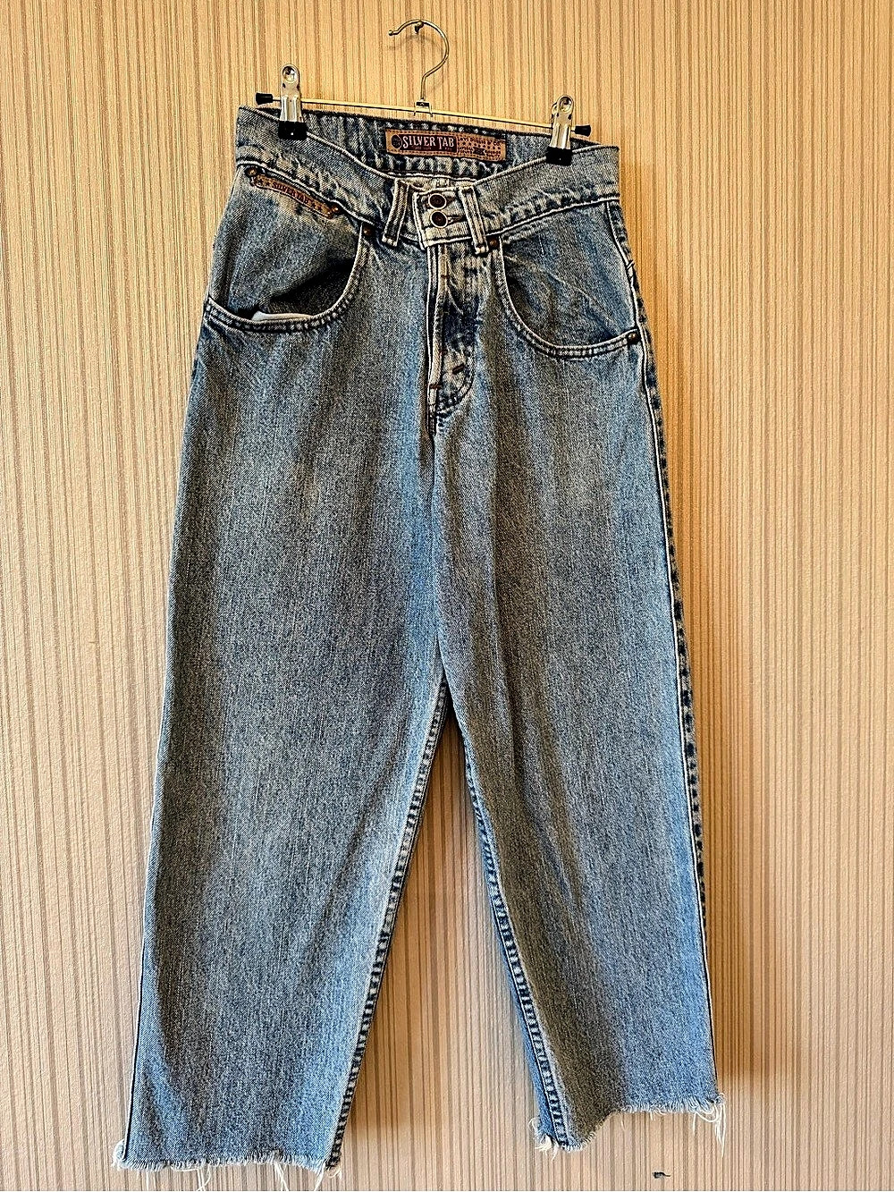 Silver Tab Straight Leg Blue Jeans